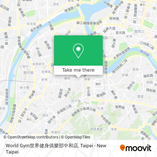 World Gym世界健身俱樂部中和店 map