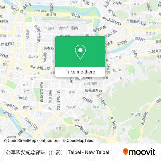 公車國父紀念館站（仁愛）地圖