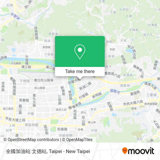 全國加油站 文德站地圖