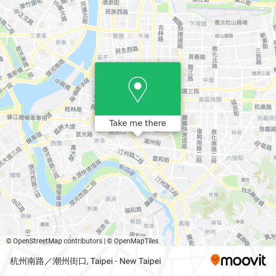 杭州南路／潮州街口地圖