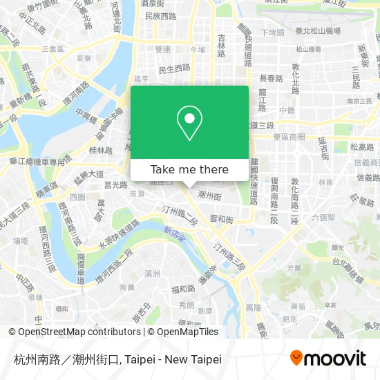 杭州南路／潮州街口 map