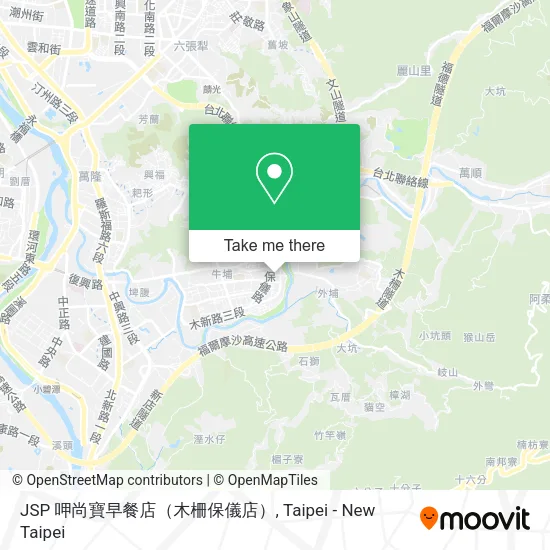 JSP 呷尚寶早餐店（木柵保儀店）地圖