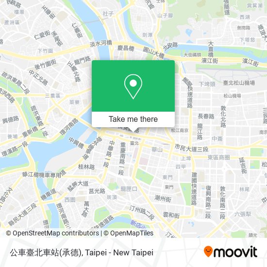 公車臺北車站(承德)地圖