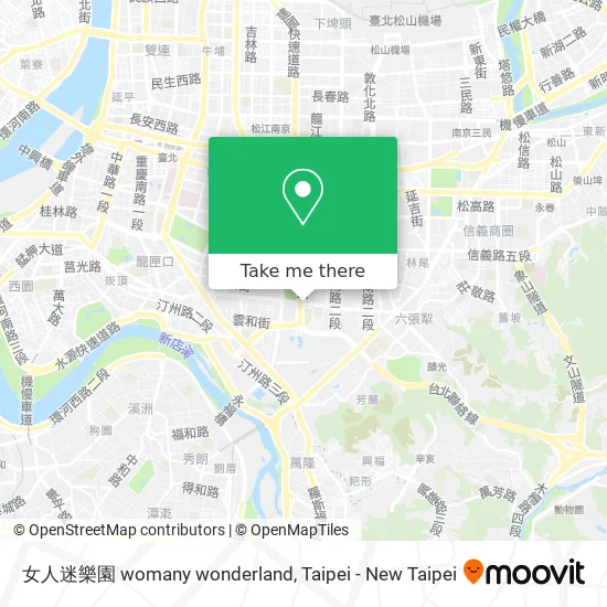 女人迷樂園 womany wonderland map