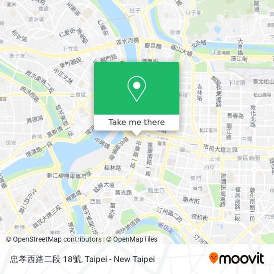 忠孝西路二段 18號 map