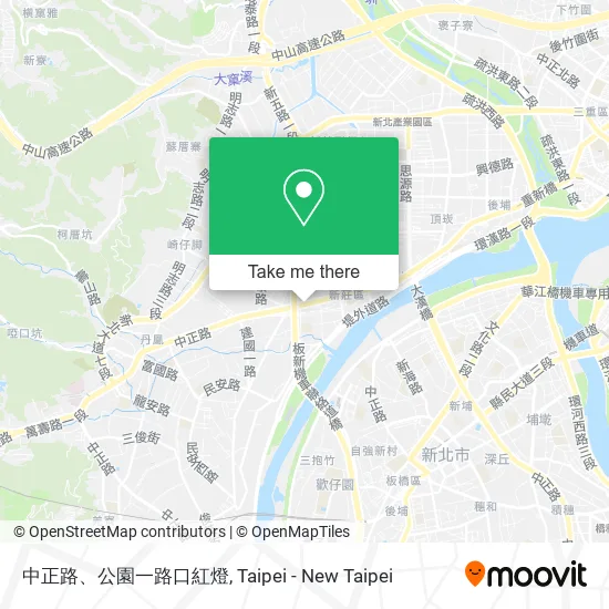 中正路、公園一路口紅燈 map