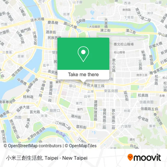 小米三創生活館地圖