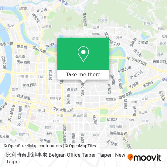 比利時台北辦事處 Belgian Office Taipei map