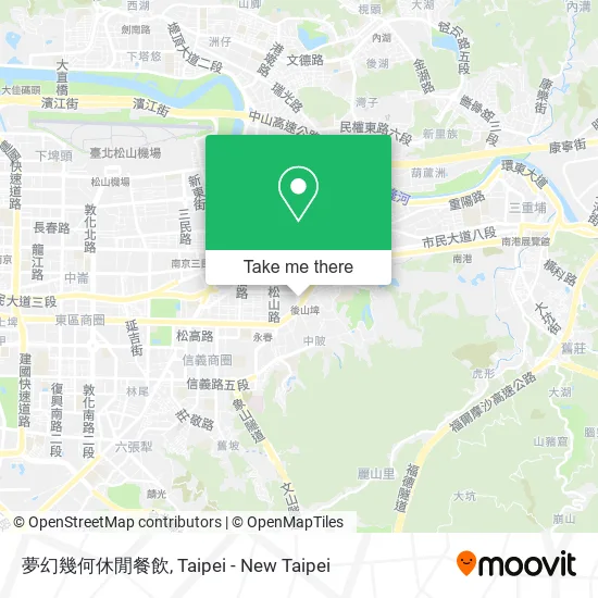 夢幻幾何休閒餐飲地圖