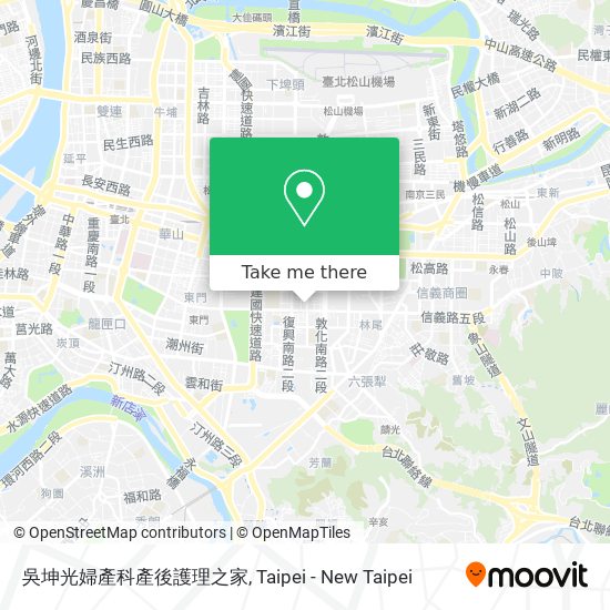 吳坤光婦產科產後護理之家 map