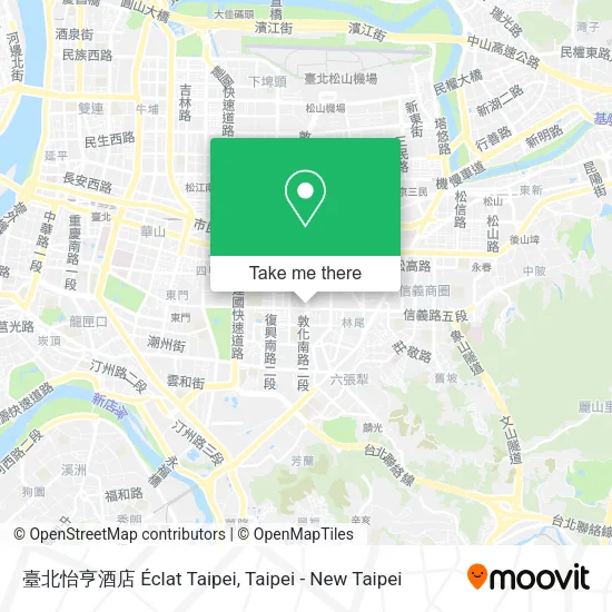 臺北怡亨酒店 Éclat Taipei地圖