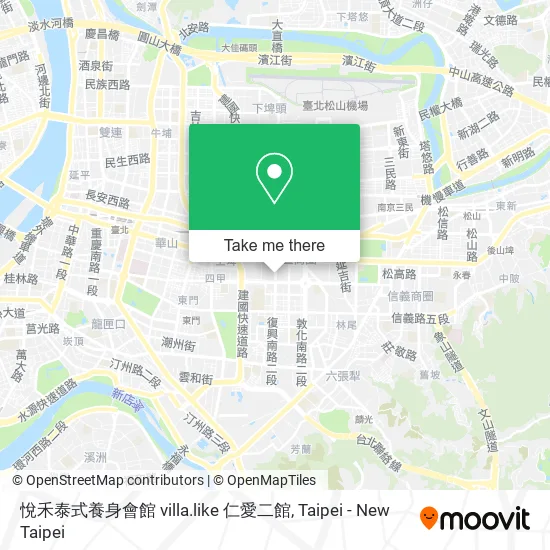 悅禾泰式養身會館 villa.like 仁愛二館地圖