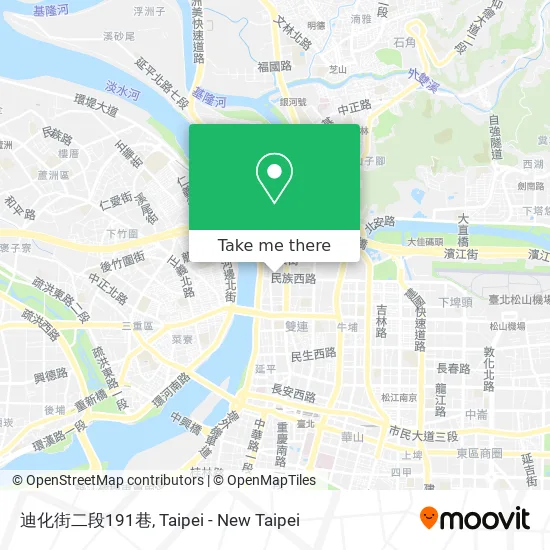 迪化街二段191巷 map