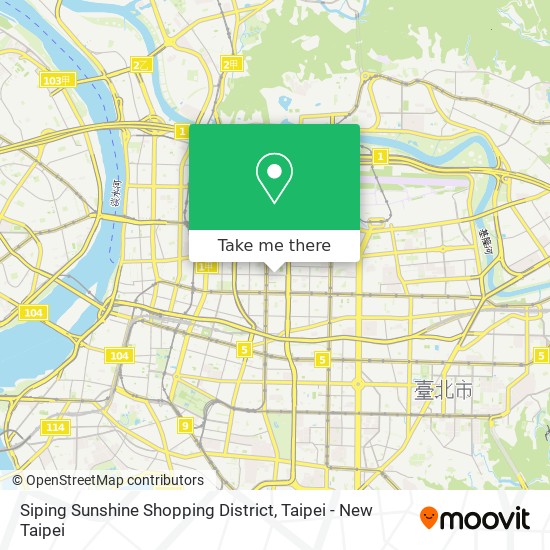 Siping Sunshine Shopping District map