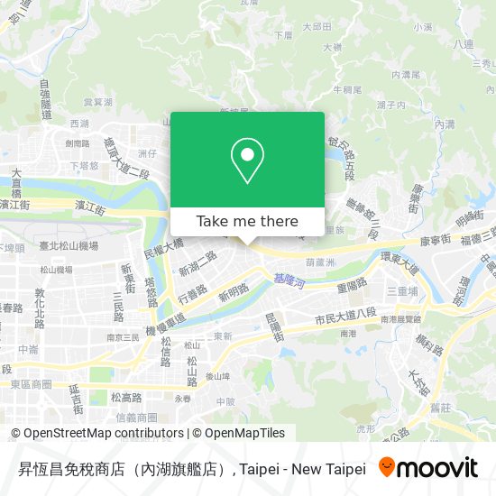 昇恆昌免稅商店（內湖旗艦店） map