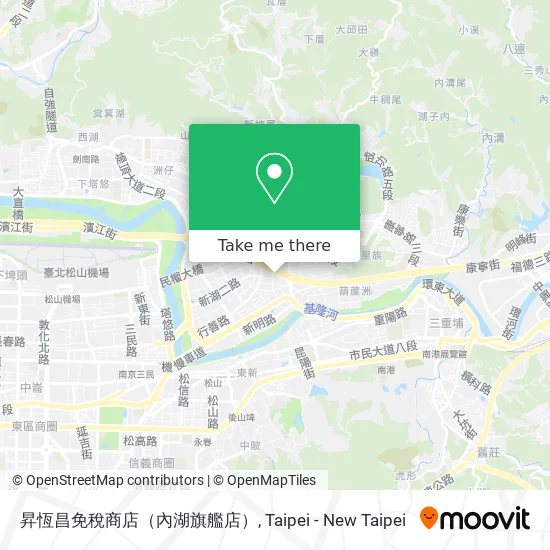 昇恆昌免稅商店（內湖旗艦店） map