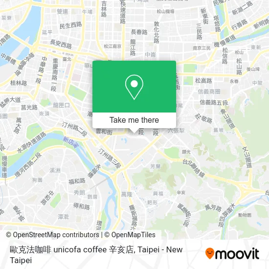 歐克法咖啡 unicofa coffee 辛亥店地圖