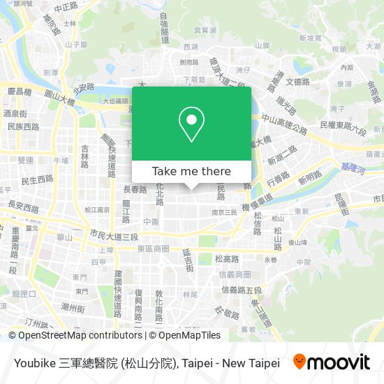 Youbike 三軍總醫院 (松山分院) map