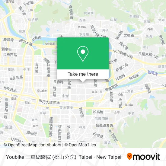 Youbike 三軍總醫院 (松山分院)地圖