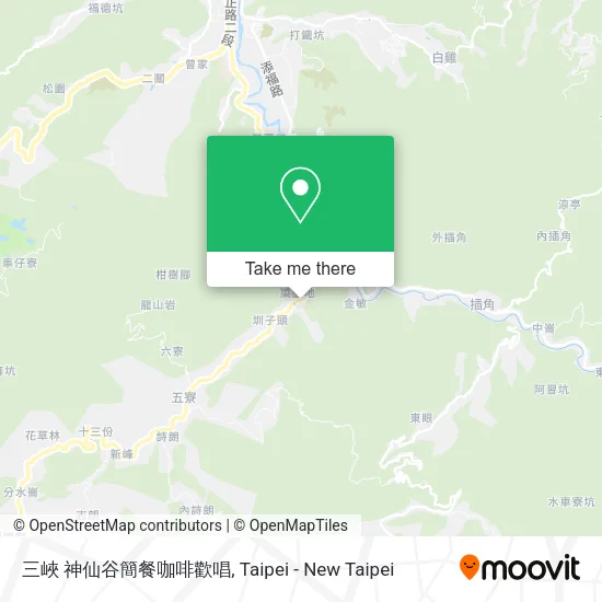 三峽 神仙谷簡餐咖啡歡唱 map