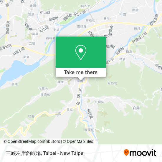 三峽左岸釣蝦場 map