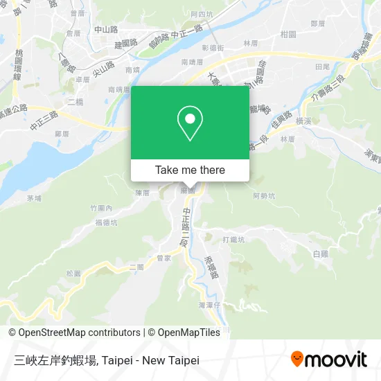 三峽左岸釣蝦場地圖