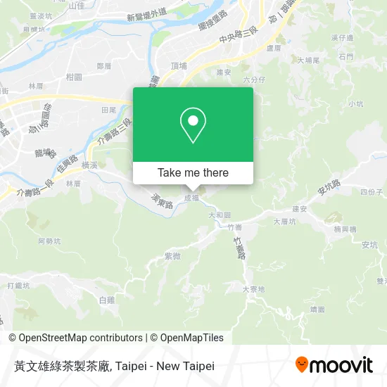 黃文雄綠茶製茶廠地圖