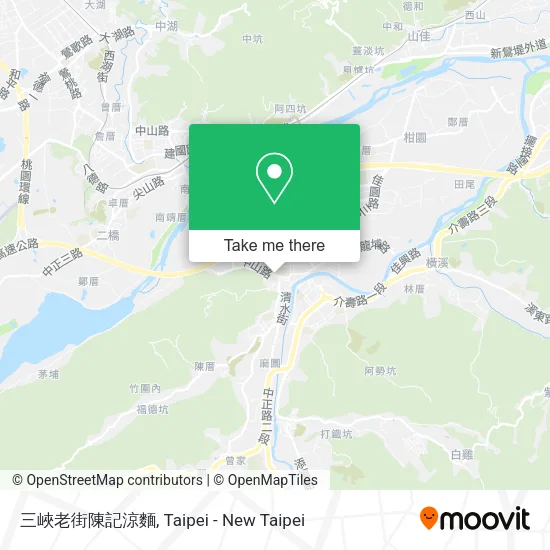 三峽老街陳記涼麵地圖