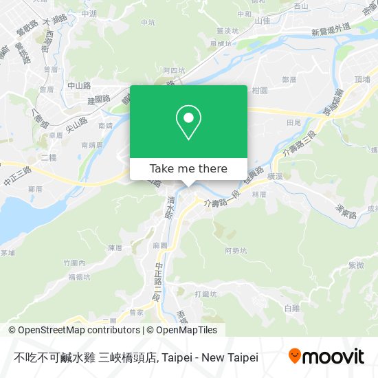 不吃不可鹹水雞 三峽橋頭店地圖