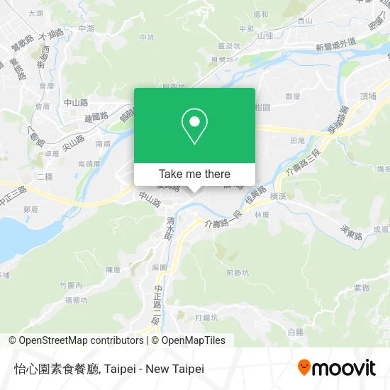 怡心園素食餐廳地圖