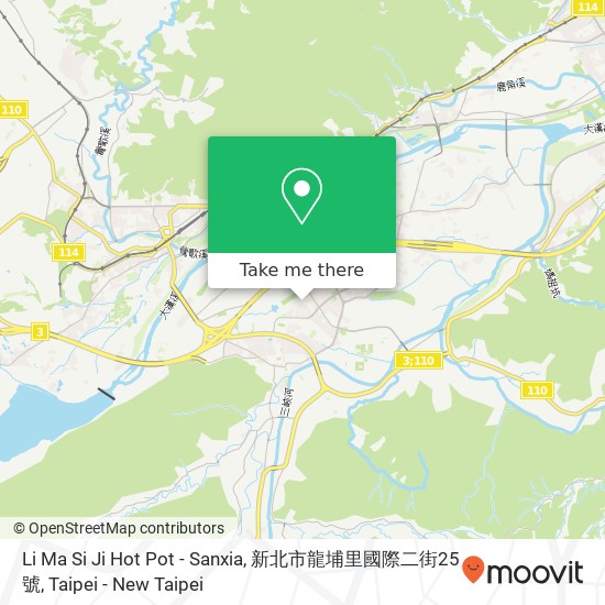 Li Ma Si Ji Hot Pot - Sanxia, 新北市龍埔里國際二街25號 map