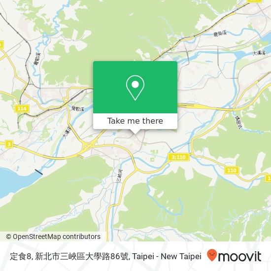 定食8, 新北市三峽區大學路86號 map