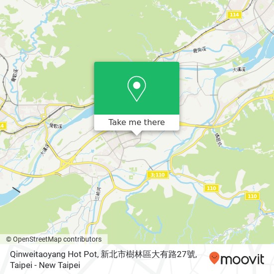 Qinweitaoyang Hot Pot, 新北市樹林區大有路27號 map