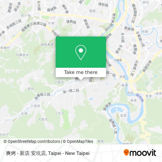 爽烤 - 新店 安坑店地圖