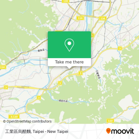 工業區烏醋麵 map