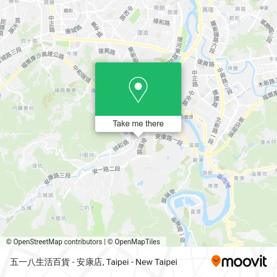 五一八生活百貨 - 安康店地圖