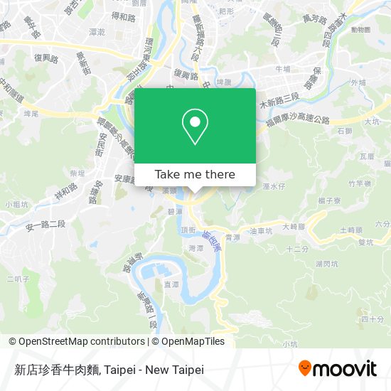 新店珍香牛肉麵 map