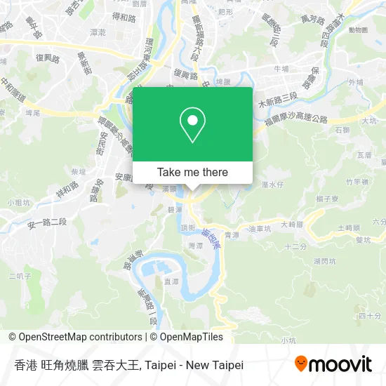 香港 旺角燒臘 雲吞大王地圖