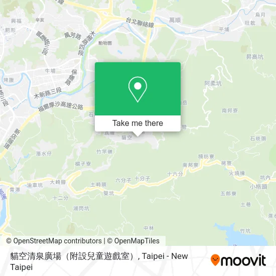 貓空清泉廣場（附設兒童遊戲室） map