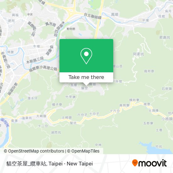 貓空茶屋_纜車站 map