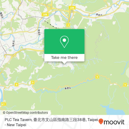 PLC Tea Tavern, 臺北市文山區指南路三段38巷地圖