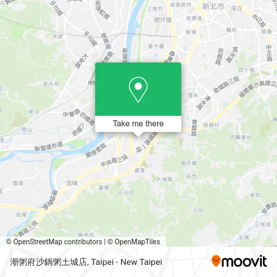 潮粥府沙鍋粥土城店 map