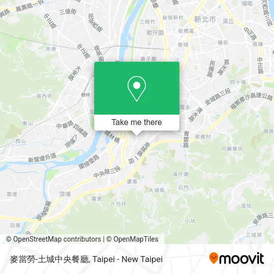 麥當勞-土城中央餐廳地圖