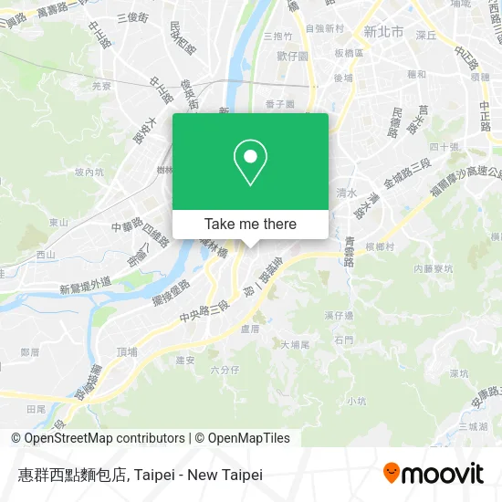 惠群西點麵包店地圖