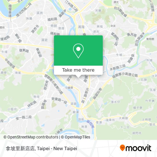 拿坡里新店店地圖