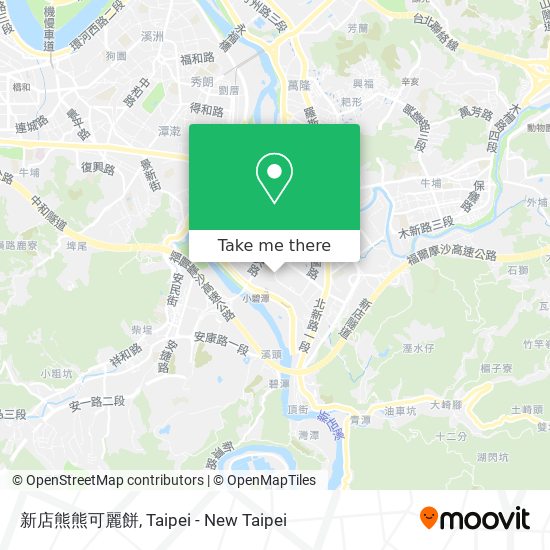 新店熊熊可麗餅 map