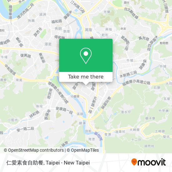 仁愛素食自助餐 map