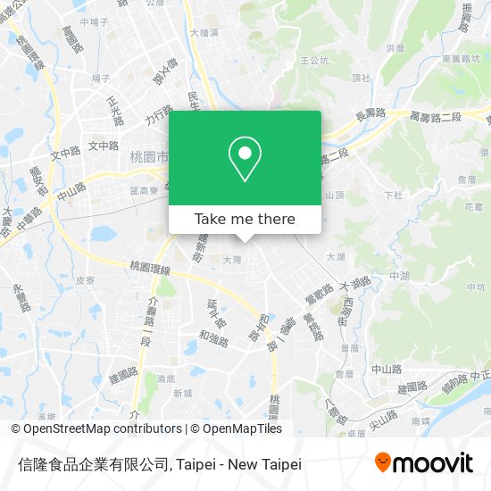信隆食品企業有限公司地圖