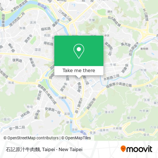 石記原汁牛肉麵 map