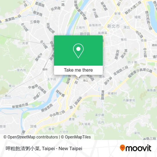 呷粗飽清粥小菜地圖